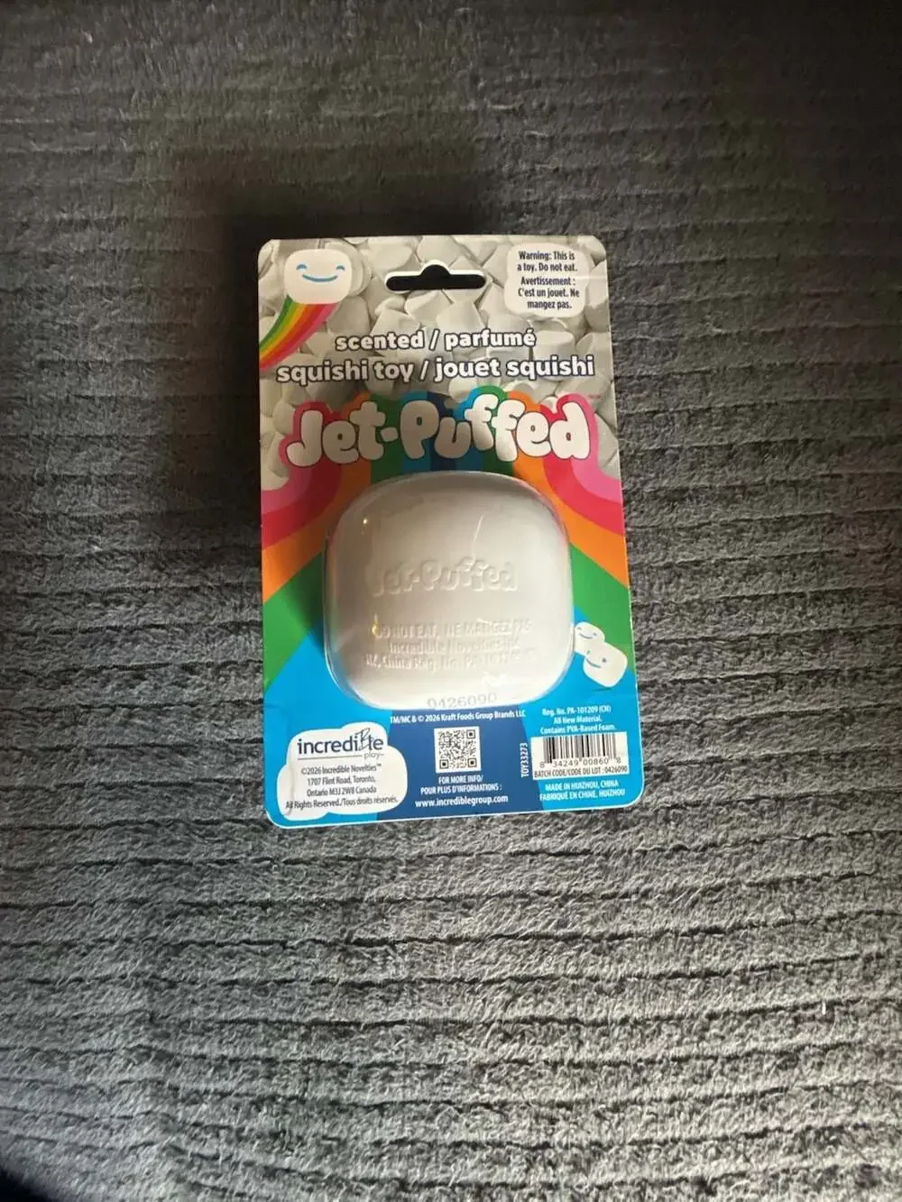 Jet-Puffed Scented Marshmallow Squishi Toy